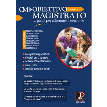 Obiettivo magistrato. La guida per affrontare il concorso (2021). Vol. 7: Ottobre