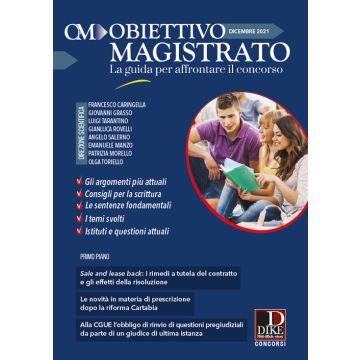 Obiettivo magistrato. La guida per affrontare il concorso (2021). Vol. 9: Dicembre