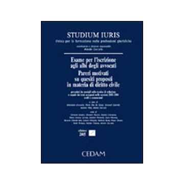 Esame per l'iscrizione agli albi degli avvocati. Pareri motivati su quesiti proposti in materia di diritto civile