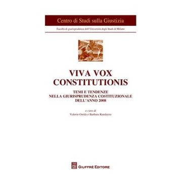 Viva vox constitutionis. Temi e tendenze nella giurisprudenza costituzionale dell'anno 2008