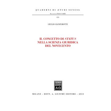 Il concetto di status nella scienza giuridica del novecento