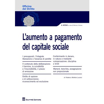 L'aumento a pagamento del capitale sociale