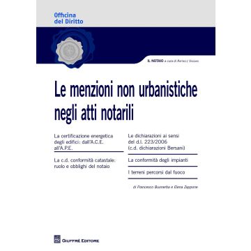 Le menzioni non urbanistiche negli atti notarili