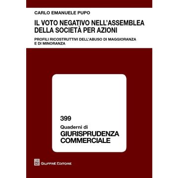 Il voto negativo nell'assemblea della società per azioni. Profili ricostruttivi dell'abuso di maggioranza e di minoranza