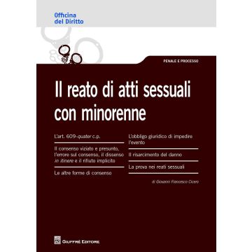 Il reato di atti sessuali con minorenne