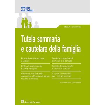 Tutela sommaria e procedimenti cautelari nel diritto di famiglia