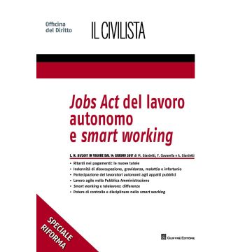 Jobs act del lavoro autonomo e smart working