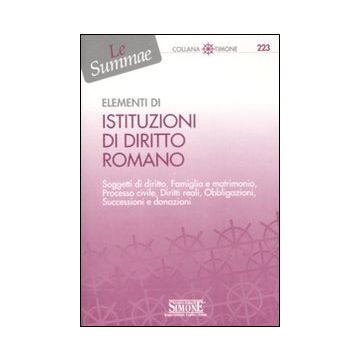 Elementi di istituzioni di diritto romano