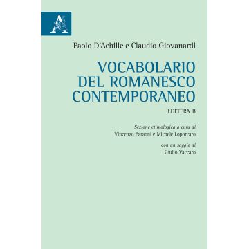 Vocabolario del romanesco contemporaneo. Lettera B