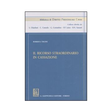 Il ricorso straordinario in Cassazione