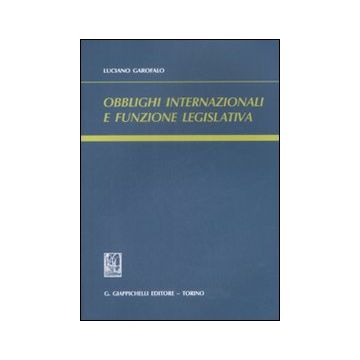 Obblighi internazionali e funzione legislativa