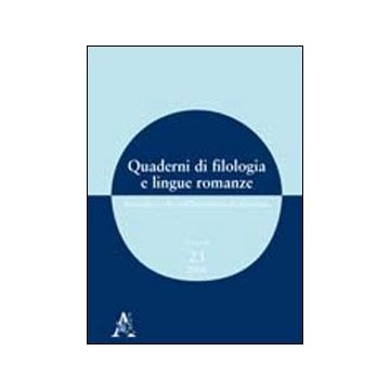 Quaderni di filologia e lingue romanze. Ricerche svolte nell'Università di Macerata (2008). Con CD-ROM. Vol. 23
