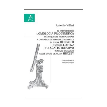 Il rapporto fra l'omologia filogenetica tra sequenze motivazionali a causazione energetico-centrale in Oskar Heinroth e Konrad Lorenz...