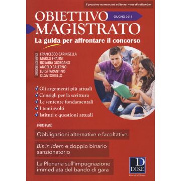 Obiettivo magistrato. La guida per affrontare il concorso (2018). Vol. 6: Giugno