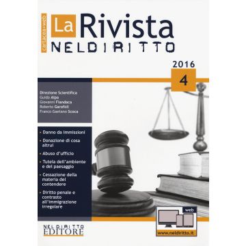 La rivista di Neldiritto (2016). Vol. 4