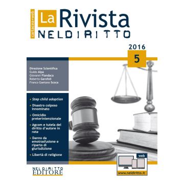 La rivista di Neldiritto (2016). Vol. 5