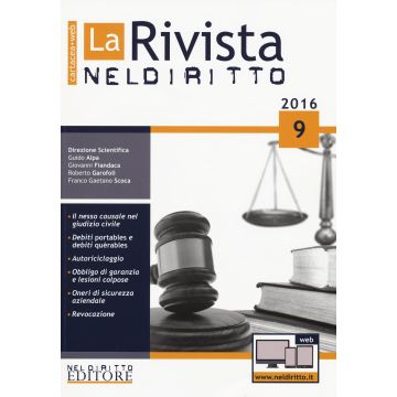 La rivista di Neldiritto (2016). Vol. 9