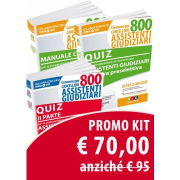 Quiz 800 assistenti giudiziari. II parte. Kit