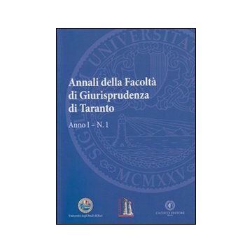 Annali della facoltà di giurisprudenza di Taranto. Vol. 1