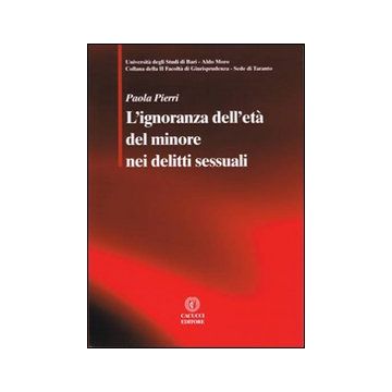 L'ignoranza dell'età del minore nei delitti sessuali