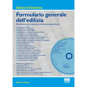Formulario generale dell'edilizia. Con CD-ROM