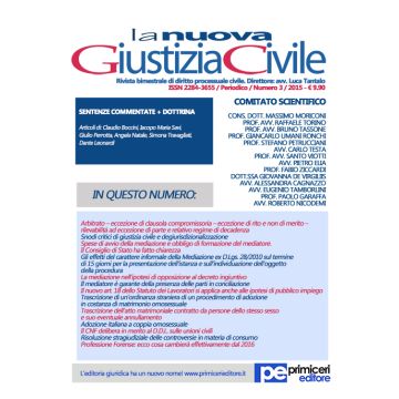 La nuova giustizia civile (2015). Vol. 3
