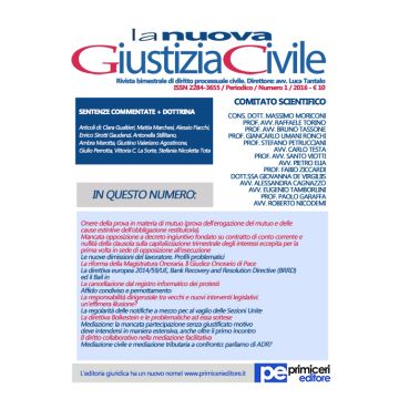La nuova giustizia civile (2016). Vol. 1