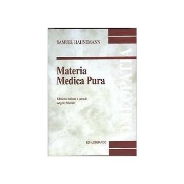 Materia Medica Pura Hahnemann Samuel Edi-Lombardo 9788885901193 888590119