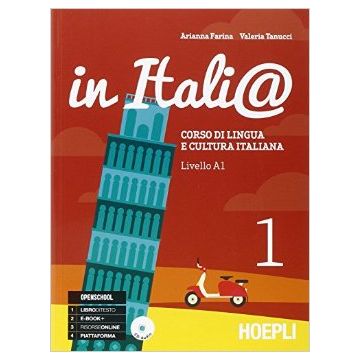 In Italia@ è un corso di lingua e cultura italiana agile e completo, rivolto a stranieri sia giovani sia adulti. I due volumi in cui è articolato coprono le competenze relative rispettivamente ai livelli A1 e A2 del Quadro Comune Europeo di Riferimento pe