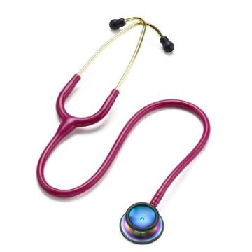 Littmann "Classic II S.E." - LAMPONE con finiture Arcobaleno (Raspberry tube - Rainbow finish - 2829RBW)