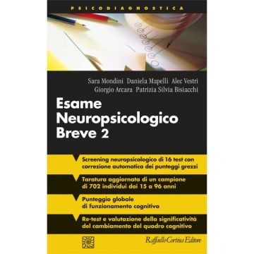Esame Neuropsicologico Breve 2 - Una batteria di test per lo screening neuropsicologico Nuova Edizione - Con CD   [Mondini - Cortina Raffaello]