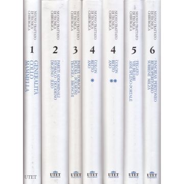 Nuovo Trattato di tecnica chirurgica - OPERA COMPLETA  6 VOLUMI  [Paletto Chirurgia - Utet]